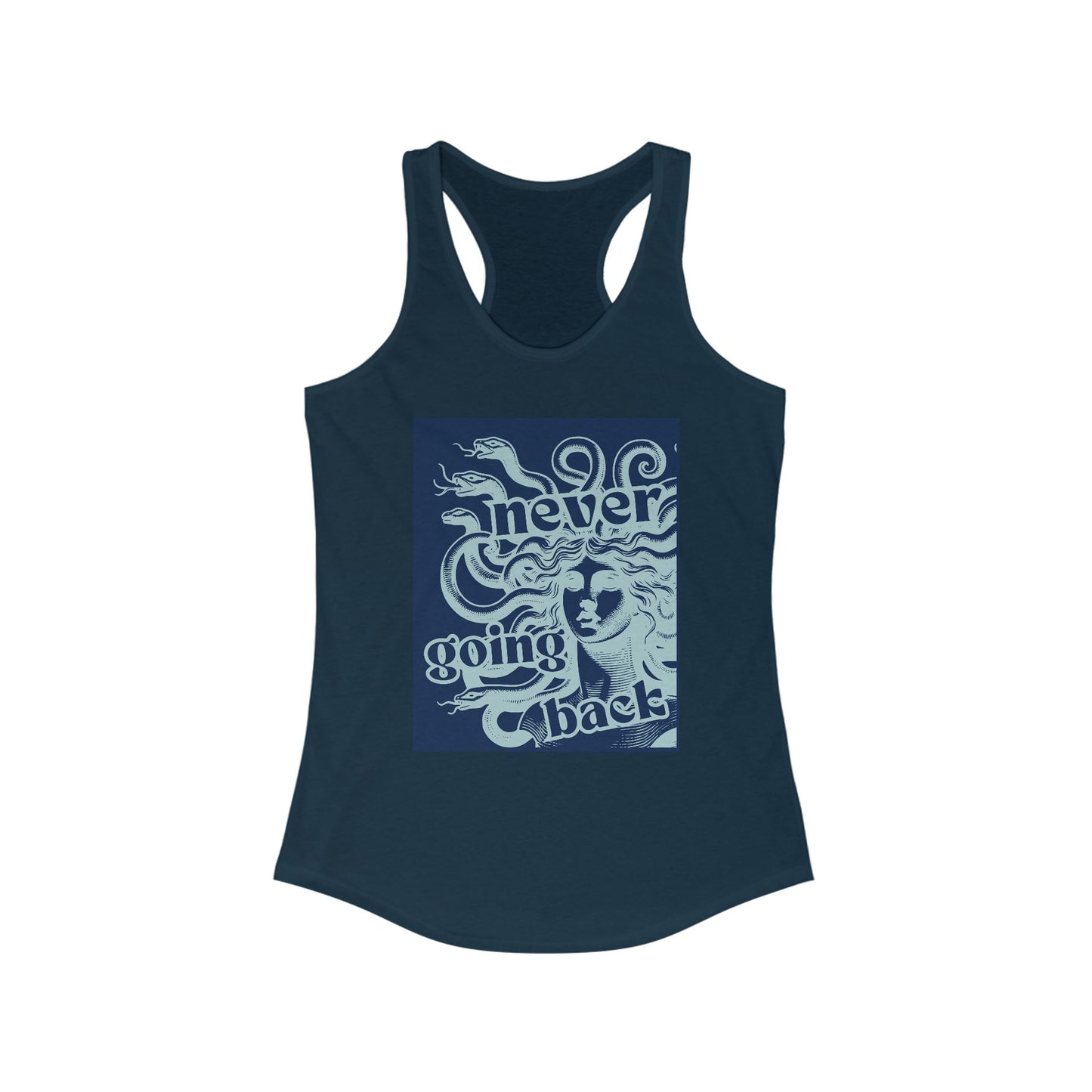 NEVER GOING BACK MEDUSA Women's Ideal Racerback Tank