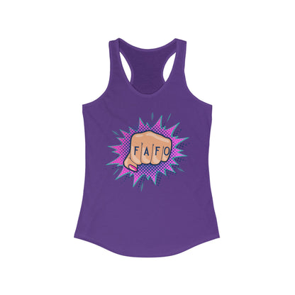 FAFO POP ART Women's Ideal Racerback Tank