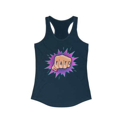 FAFO POP ART Women's Ideal Racerback Tank