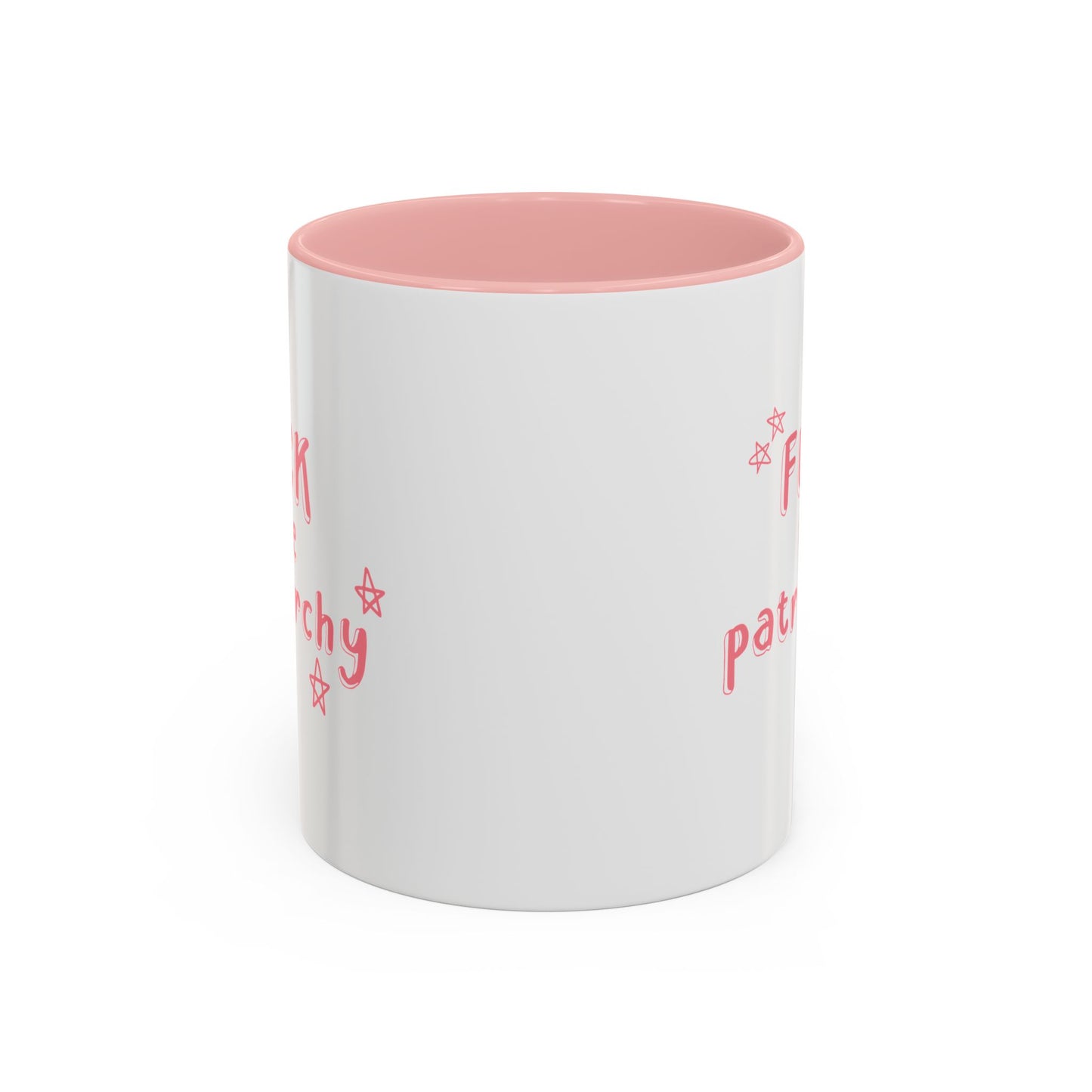 FUCK THE PATRIARCHY Accent Coffee Mug