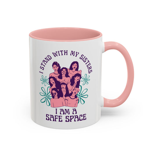 I AM A SAFE SPACE Accent Coffee Mug